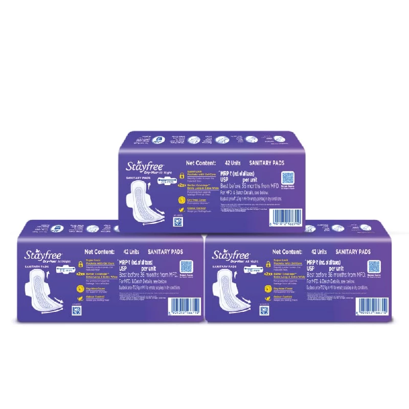 Stayfree Dry Max XXL Sanitary Pads, 126 Pads-2.webp